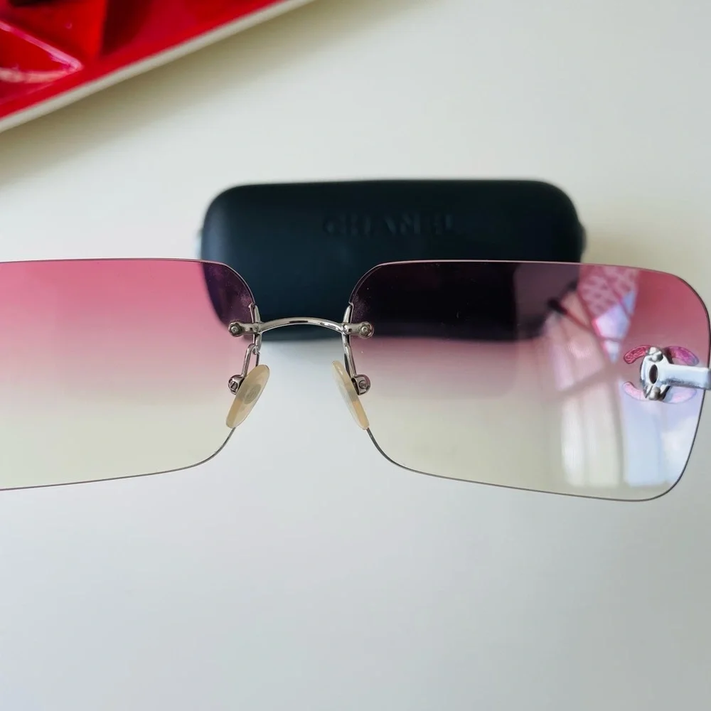CHANEL rimless sunglasses